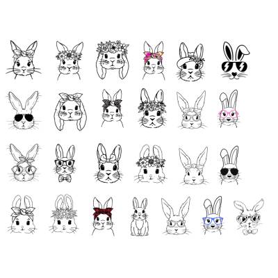 Osterhasen Bundle Plotterdatei - SVG Download Datei - Plotterdatei - Basteln - DIY - Cricut - Hase Osterhase