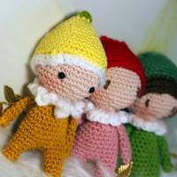 Freche Früchtchen kleine gehäkelte Puppen, kleine Geschenke Mini Puppen und Wohnzimmer Deko, Früchte Figuren Deko Küche Bild 6