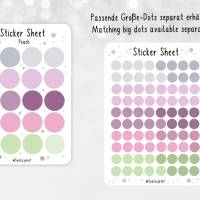 Mini Dot Sticker | Kreise | Aufkleber | Violett & Rosa | Dots | Punkte | Bulletjournal | Journal Sticker Bild 3