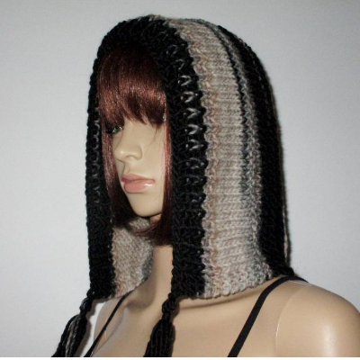 Mütze, Kapuze, Frisur schonend, leicht und warm, Kapuzenmütze