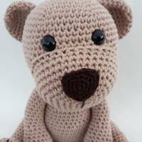 Handgemachter Teddybär mit Schurwollfüllung, verschiedene Farben, mit oder ohne Spieluhr, individualisierbar Bild 3
