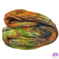Handgefärbte Socken- und Tuchwolle mit Bambus, 4fädig, 100 g Strang, Farbe: Osternest Bild 3