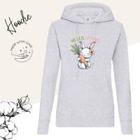 Hoodie Damen- Sweater mit Kängurutasche & einzigartigen Prints ,,Hello Spring'' Bild 4