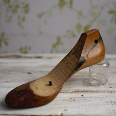 alte Schusterleiste Absatzschuh Holzfuß Fußmodell
