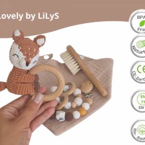 Geschenk zur Geburt · Baby Geschenk Fuchs - Ideal als Taufgeschenk & Geburtsgeschenk mit Personalisierung Bild 7