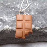 Tafel Schokolade angebissen  Halskette 925   kawaii sweet Bild 1