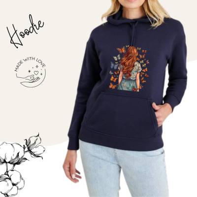 einzigartigen & mit Kängurutasche Prints Damen- Sweater Hoodie