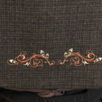 Kurzer viktorianischer Umhang aus Wollstoff mit Stickerei Bild 8