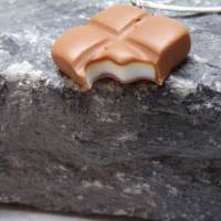 Milchschokolade  Schokolade angebissen  Halskette 925   kawaii sweet Bild 2