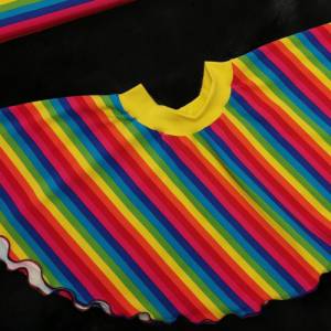 Baumwoll Jersey Stoff Druck - Regenbogenstreifen bunt/multicolor (schmal) Bild 6