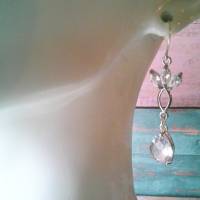 925 Sterling Silber Ohrhänger mit einer Blume und Schmuckanhänger aus Messing Bild 6