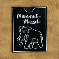Mammut-Marsch - bestickte Hülle aus wasserabweisendem Outdoorstoff bestickt mit einem Mammut - Trophäenbuch Bild 2