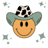 Cowboy Smiley Plotterdatei - SVG Download Datei - Plotterdatei - Basteln - DIY - Cricut Bild 1