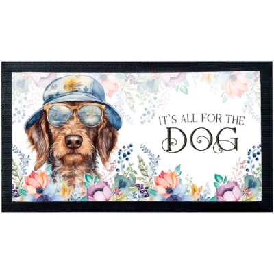 Napfunterlage DACKEL mit rutschfester Rückseite aus Gummi