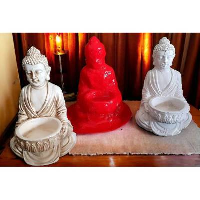 Latexform Buddha Thai Teelichthalter No.2 Mold Gießform - NL000084
