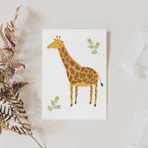 Postkarte Giraffe A6 Postkarte Kinder Tiere - Glückwünsche Geburtstag Kinderkarte Postkarte Geburtstagsgrüße - Geschenkv Bild 6