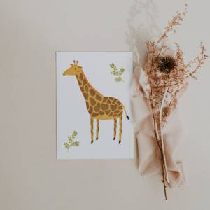 Postkarte Giraffe A6 Postkarte Kinder Tiere - Glückwünsche Geburtstag Kinderkarte Postkarte Geburtstagsgrüße - Geschenkv Bild 7