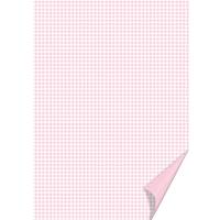 Motivkarton Karo rosa-weiß A4 Bild 1