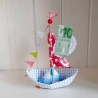 Geldgeschenkverpackung - Schiffchen Bild 4