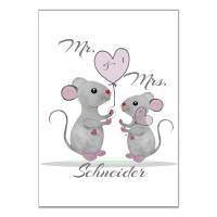 Poster Mr. & Mrs. | Personalisiert mit Namen | Geschenk für Paare | Valentinstag | Hochzeit | Einzug | versch. Motive Bild 2