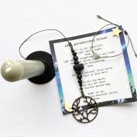 Kleines Ritual-Set „Spiritualität“ - Deine kurze Auszeit mit Duftanhänger, Kerze, Affirmationskarte und Armband Bild 3
