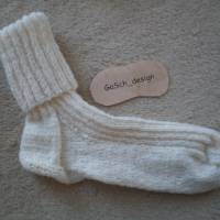 Socken für Damen, Größe 39 / 40, weiß Bild 2