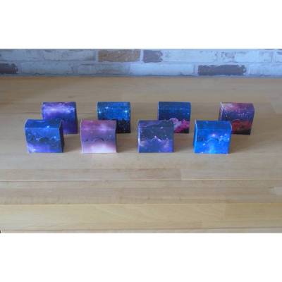 8 kleine Geschenkboxen im Galaxie-Design // Geschenkverpackung // für kleine Geschenke // für Mitbringsel