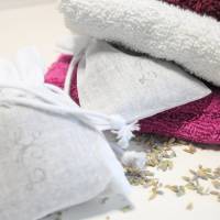 Baumwoll Duftsäckchen Lavendel: geniesse den Duft von Lavendelblüten zur Aromatherapie, zur Entspannung, als Wäscheduft Bild 5
