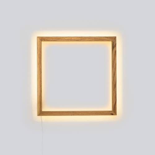 HEIHO small | Wandlampe Wandleuchte Lampe LED | Eiche Holz | indirekte Beleuchtung | modern design | Smart Home ZigBee