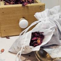 Baumwoll Duftsäckchen Rosenduft: geniesse den Duft von Rosenblüten zur Aromatherapie, zur Entspannung, als Wäscheduft Bild 2