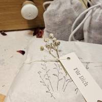 Baumwoll Duftsäckchen Rosenduft: geniesse den Duft von Rosenblüten zur Aromatherapie, zur Entspannung, als Wäscheduft Bild 6