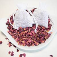 Baumwoll Duftsäckchen Rosenduft: geniesse den Duft von Rosenblüten zur Aromatherapie, zur Entspannung, als Wäscheduft Bild 7