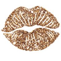 16 Kiss Bundle - Lippen Bügelbild Kuss - Küsse in Wunschfarbe - Personalisierbares Bügelbild Bild 2