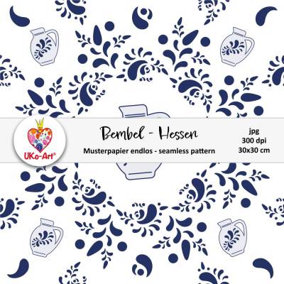 Bembel Hessen Motivpapier, nahtlose Muster, digitale Druckdatei, Digi-Papier Designerpapier