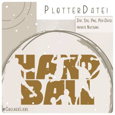 Plotterdatei Handball – Sportliches DIY-Design für Teamplayer