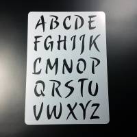 Schablone Buchstaben Satz Alphabet A - Z Großbuchstaben - BF21 Bild 1