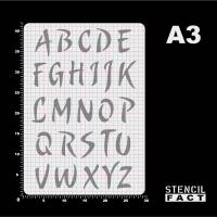 Schablone Buchstaben Satz Alphabet A - Z Großbuchstaben - BF21 Bild 4