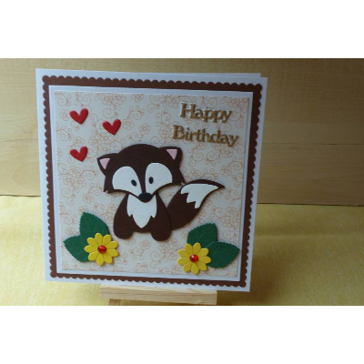 Geburtstagskarte,Kinderkarte,Fuchs