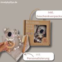 Babygeschenk, Baby Geschenk-Set zur Geburt: Koala - Ideal als Taufgeschenk & Geburtsgeschenk mit Personalisierung Bild 5