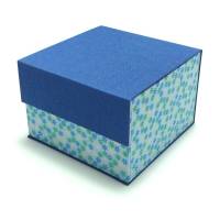 Schachtel klein und fein mit Magnet-Klappdeckel  blau Bild 1