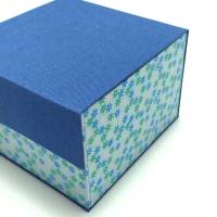 Schachtel klein und fein mit Magnet-Klappdeckel  blau Bild 2