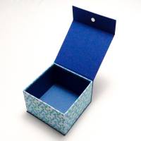 Schachtel klein und fein mit Magnet-Klappdeckel  blau Bild 5