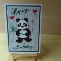 Geburtstagskarte,Glückwunschkarte,Pandabär Bild 1