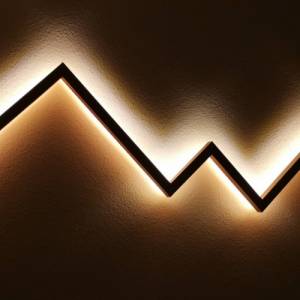Alblicht 100 | Berge Wandleuchte | Eiche Holz | Wandlampe LED | Wandbild Wanddeko | modern Design | Smart Home ZigBee Bild 8
