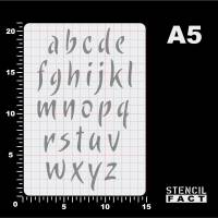 Schablone Buchstaben Satz Alphabet a - z Kleinbuchstaben - BF22 Bild 2