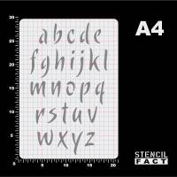 Schablone Buchstaben Satz Alphabet a - z Kleinbuchstaben - BF22 Bild 3