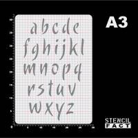 Schablone Buchstaben Satz Alphabet a - z Kleinbuchstaben - BF22 Bild 4
