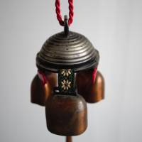 Vintage Glockenspiel Türglocke Windspiel mit Herzen Bild 2