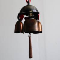 Vintage Glockenspiel Türglocke Windspiel mit Herzen Bild 4