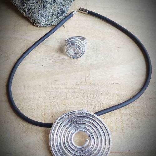 Anhänger Spirale silber,Blume Rose,Blumenanhänger silber, Anhänger, ,keltischer Schmuck,Ring silber